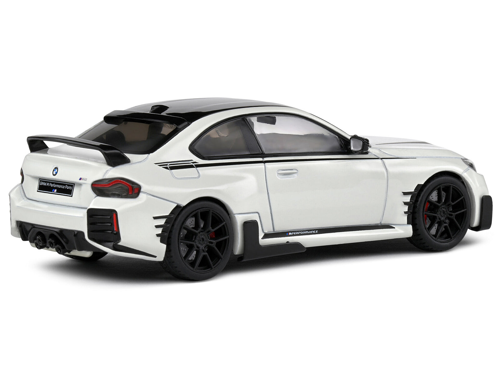 2023 BMW M2 M Performance (G87) Alpine White with Black Top 1/43 Diecast Model Car by Solido