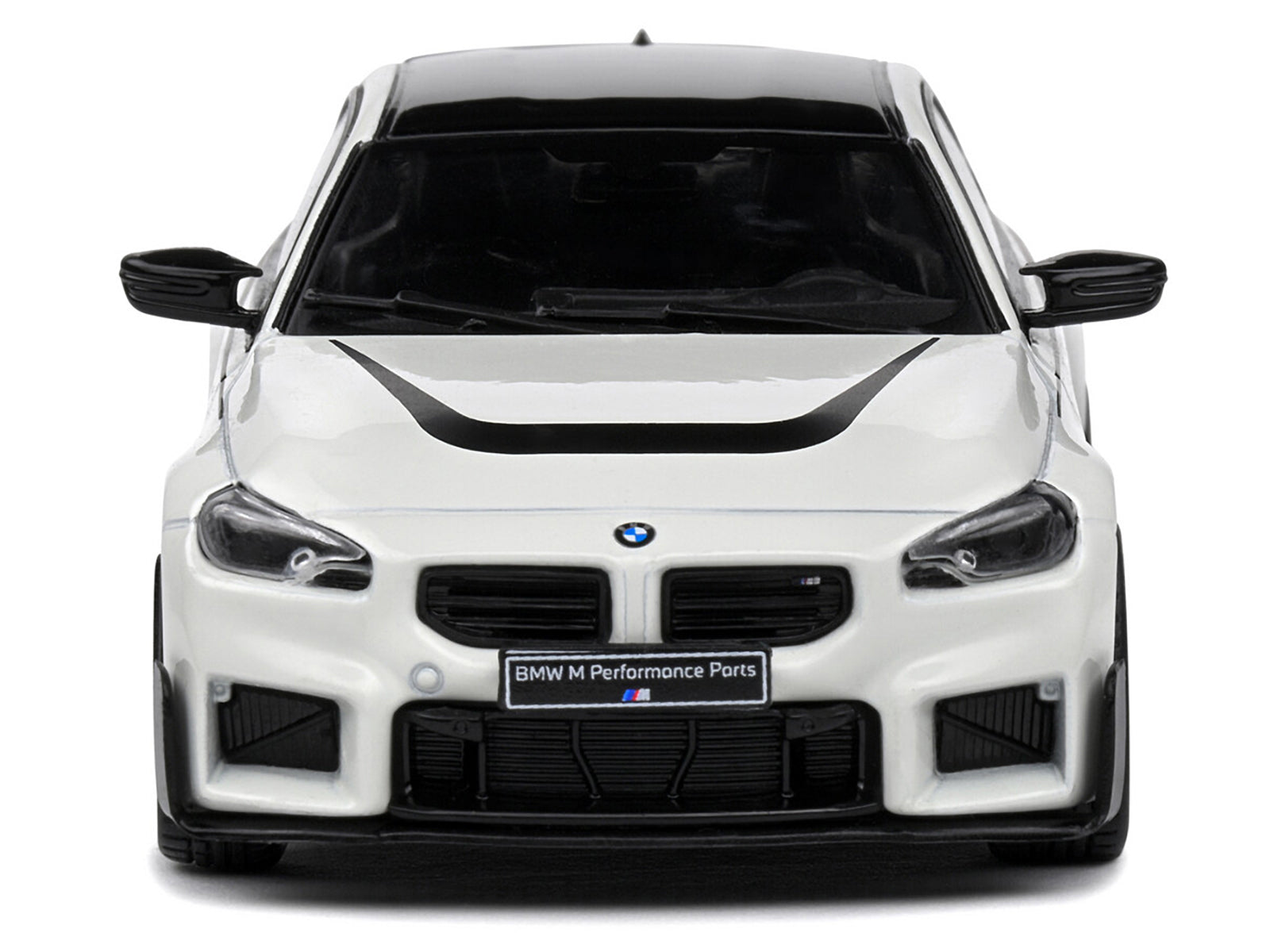 2023 BMW M2 M Performance (G87) Alpine White with Black Top 1/43 Diecast Model Car by Solido