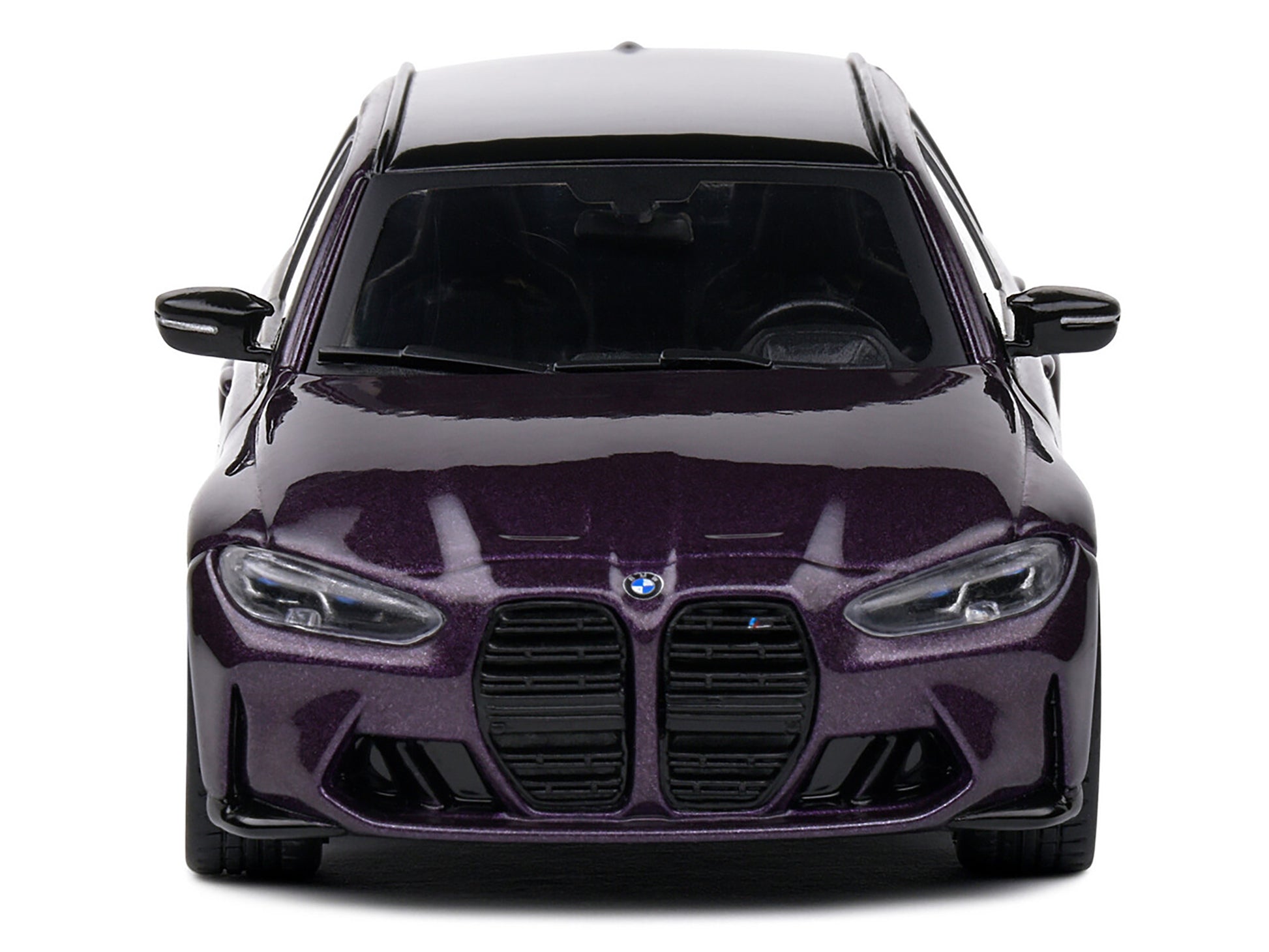 2023 BMW M3 Touring (G81) Competition Daytona Violet Metallic with Black Top 1/43 Diecast Model Car by Solido