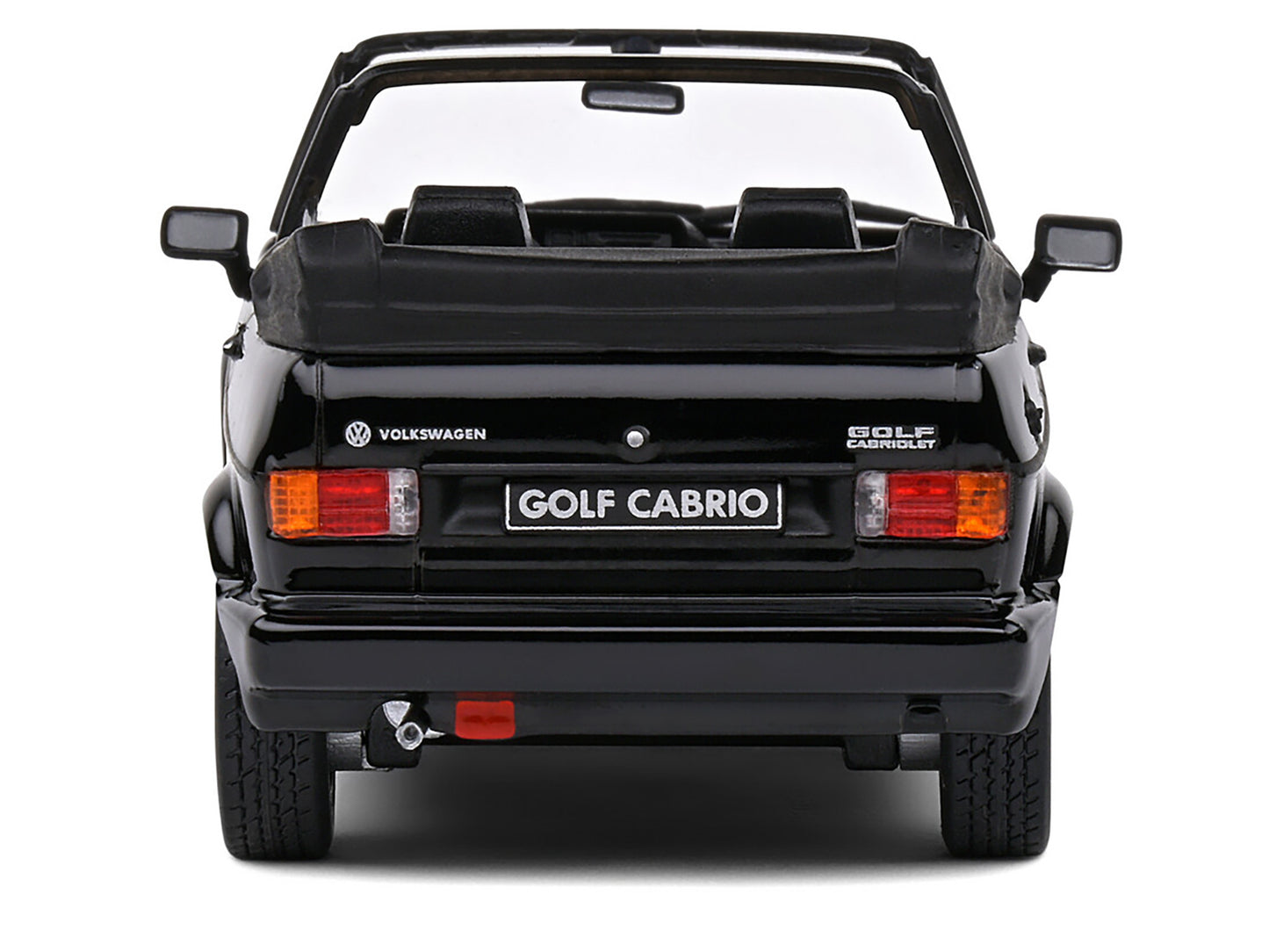 1992 Volkswagen Golf 1 Cabriolet Sportline Black 1/43 Diecast Model Car by Solido