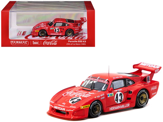 Porsche 935 K3 #43 Bob Akin - Paul Miller - Craig Siebert "Bob Akin Motor Racing" "24 Hours of Le Mans" (1981) "Hobby64" Series 1/64 Diecast Model Car by Tarmac Works