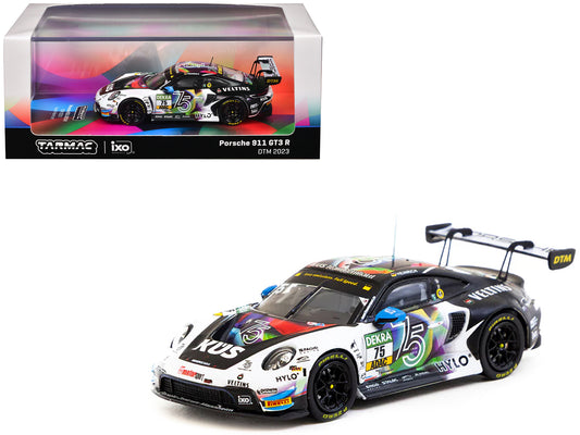 Porsche 911 GT3 R #75 Laurin Heinrich "KUS Team Bernhard" "Deutsche Tourenwagen Masters" (2023) "Hobby64" Series 1/64 Diecast Model by Tarmac Works