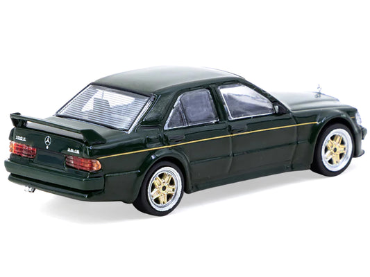 Mercedes-Benz 190 E 2.5-16 EVO 1 "Toyo Tires" Dark Green "Global64" Series 1/64 Diecast Model by Tarmac Works