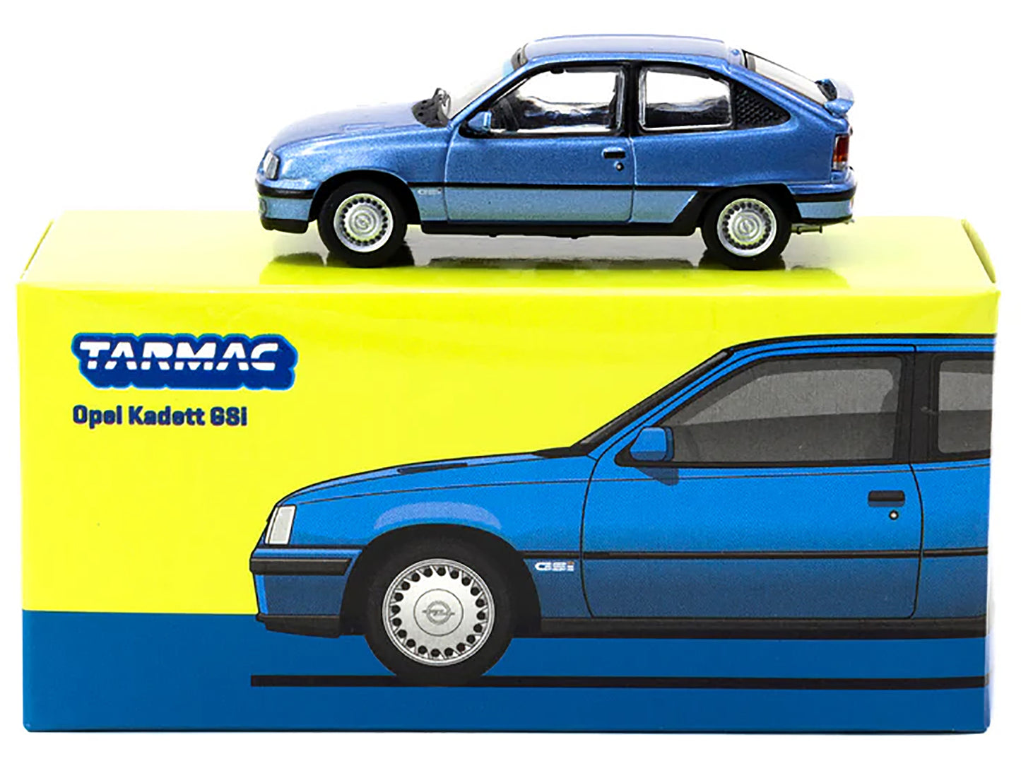 Opel Kadett GSi Blue Metallic "Global64" Series 1/64 Diecast Model Car by Tarmac Works
