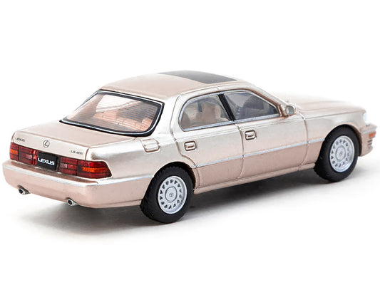 Lexus LS400 (UCF10) RHD (Right Hand Drive) Champagne Beige Metallic "Global64" Series 1/64 Diecast Model by Tarmac Works