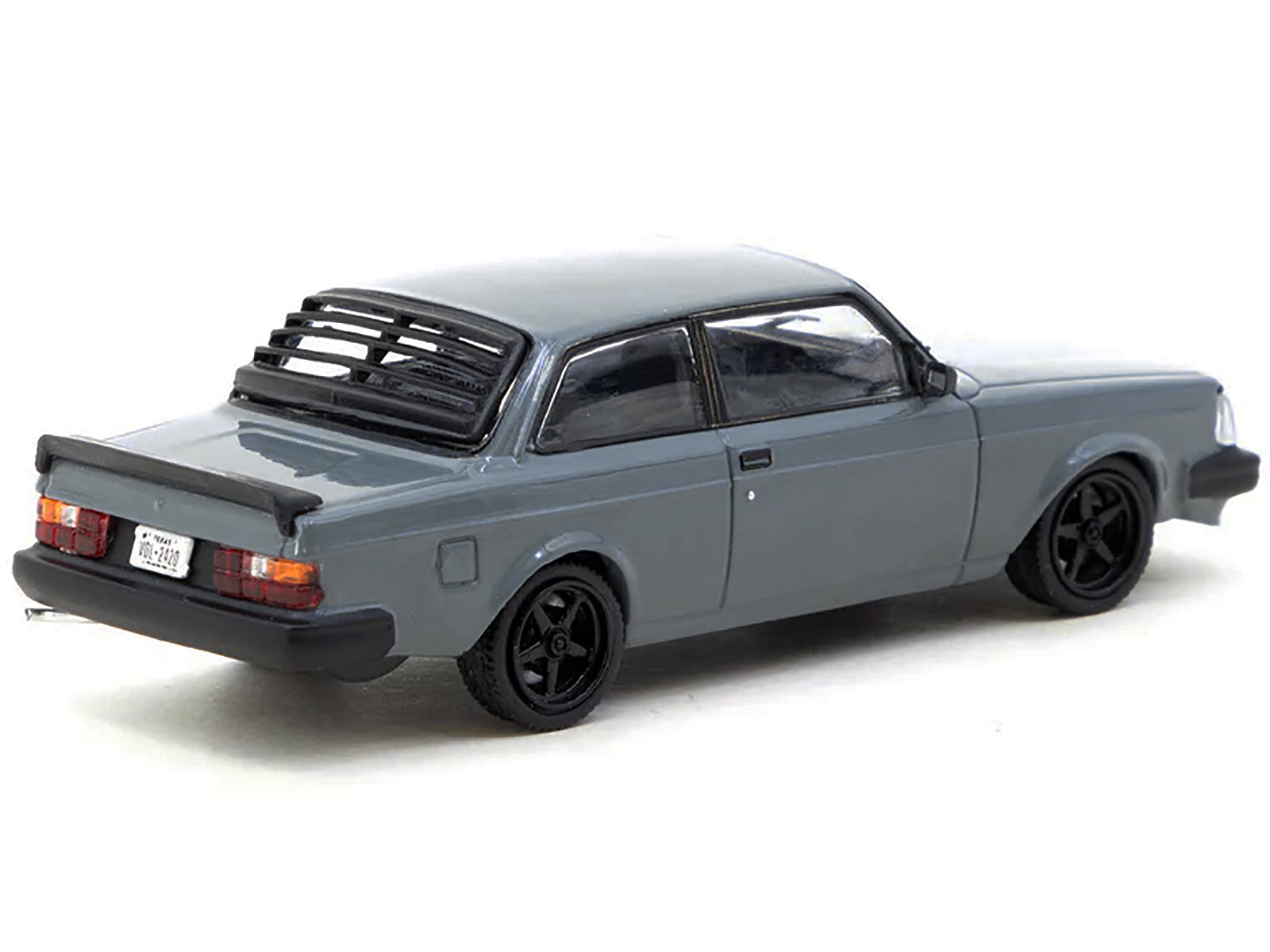 Volvo 242 Custom Gray "Road64" Series 1/64 Diecast Model Car by Tarmac Works
