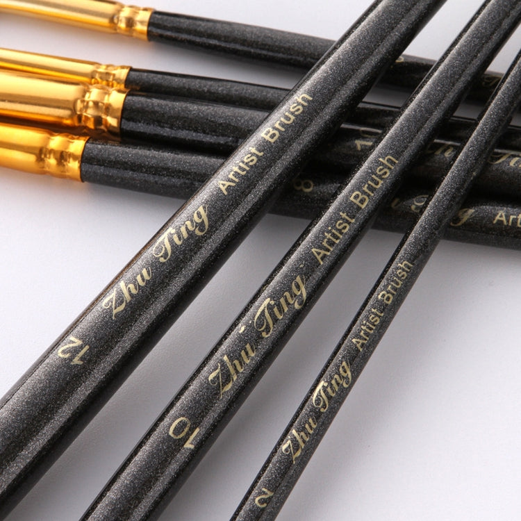 ZHU TING 7 in 1 Nylon Brushes Watercolor Brushes And Oil Brushes Art Painting Supplies, 21 PCS / 3 Sets Nylon Brushes