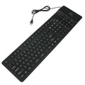 108 Keys USB Silicone Foldable Keyboard  Waterproof Dustproof USB Silent Keys