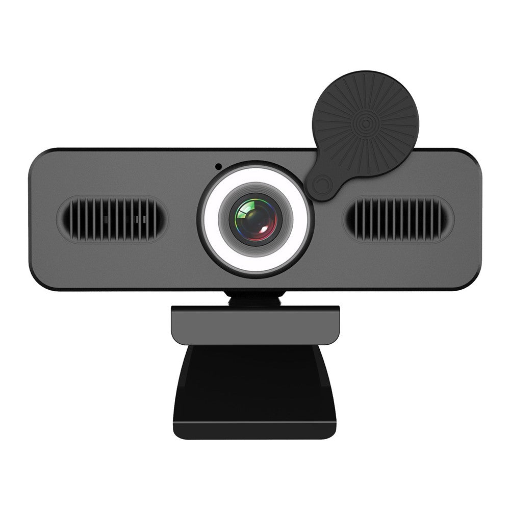 HD 120-degree Wide Angle USB Computer Webcam with Microphone with Fill-in Light Free Drive for Recording Calling Conferencing Gaming