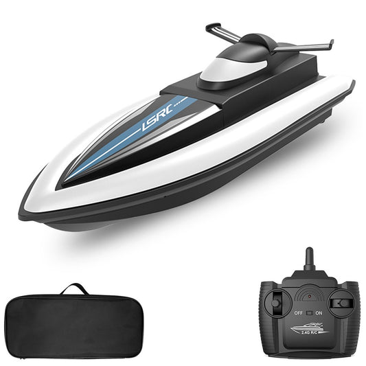 LSRC 2.4GHz RC Boat Remote Control Racing Boat Waterproof Toy for Lake Pool Sea