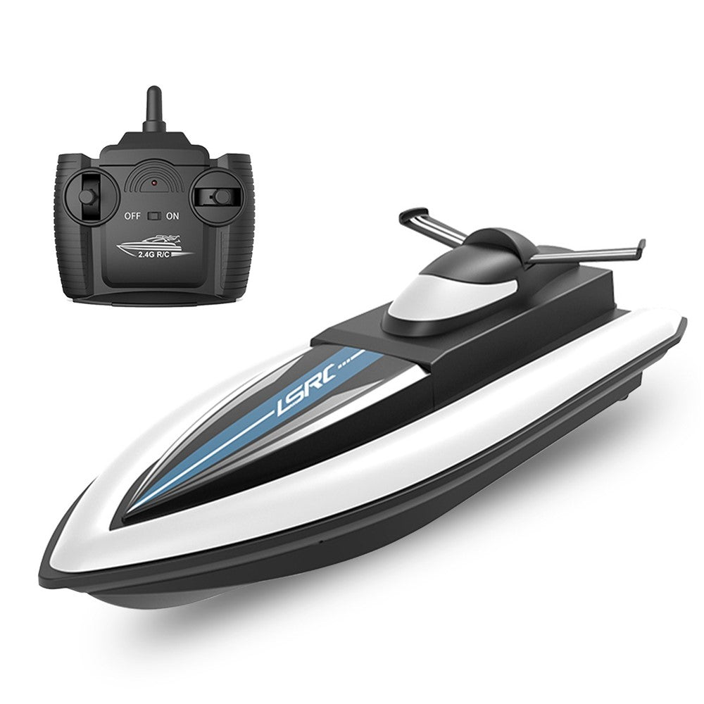 LSRC 2.4GHz RC Boat Remote Control Racing Boat Waterproof Toy for Lake Pool Sea