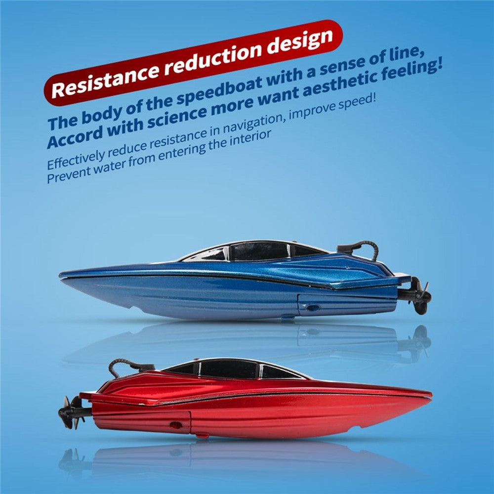 2.4GHz Mini RC Boat Remote Control Boat Waterproof RC Toy Kids Gift
