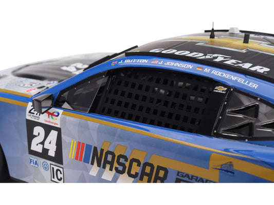Chevrolet Camaro ZL1 #24 Jenson Button - Jimmie Johnson - Mike Rockenfeller "Hendrick Motorsports - NASCAR Next Gen Garage 56" Innovative "24 Hours of Le Mans" (2023) 1/18 Model Car by Top Speed