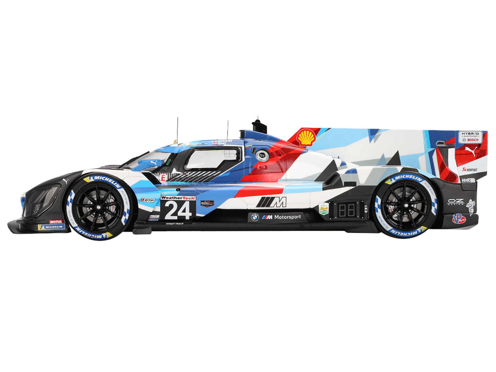 BMW M Hybrid V8 GTP #24 Philipp Eng - Augusto Farfus - Jesse Krohn - Dries Vanthoor "BMW M Team RLL" "24 Hours of Daytona" (2024) 1/18 Model Car by Top Speed