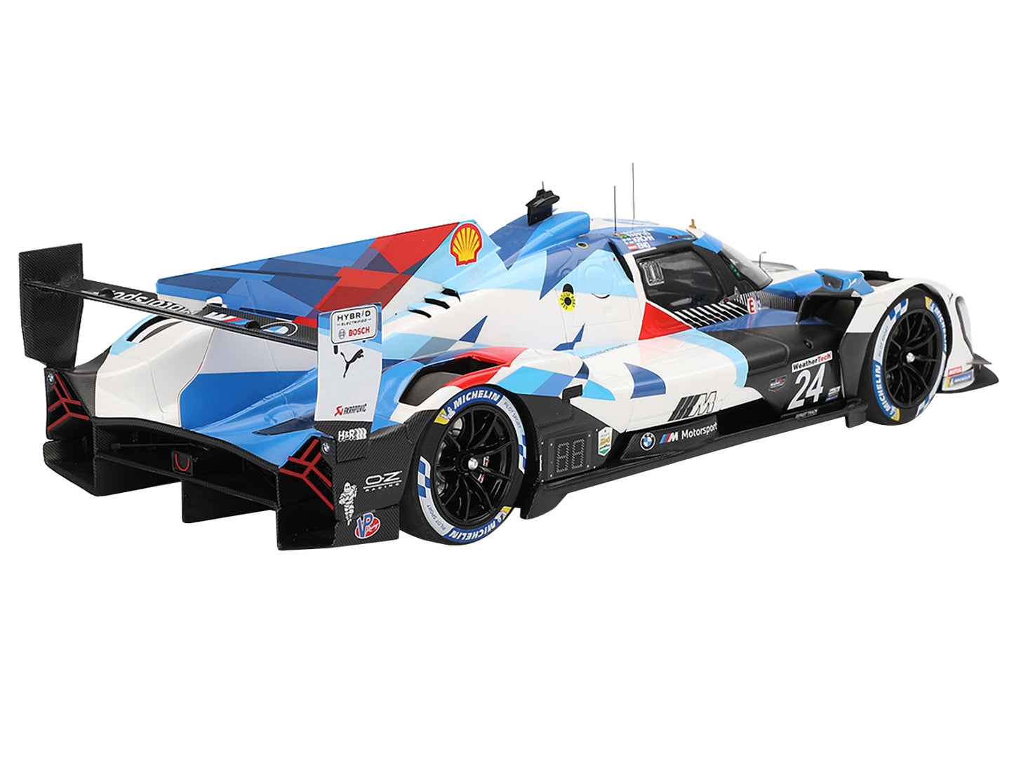 BMW M Hybrid V8 GTP #24 Philipp Eng - Augusto Farfus - Jesse Krohn - Dries Vanthoor "BMW M Team RLL" "24 Hours of Daytona" (2024) 1/18 Model Car by Top Speed
