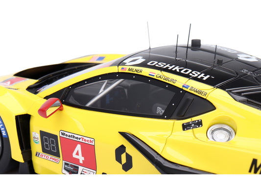 Chevrolet Corvette Z06 GT3.R #4 Earl Bamber - Nicky Catsburg - Tommy Milner "Corvette Racing by Pratt Miller Motorsports" "24 Hours of Daytona" (2024) 1/18 Model Car by Top Speed