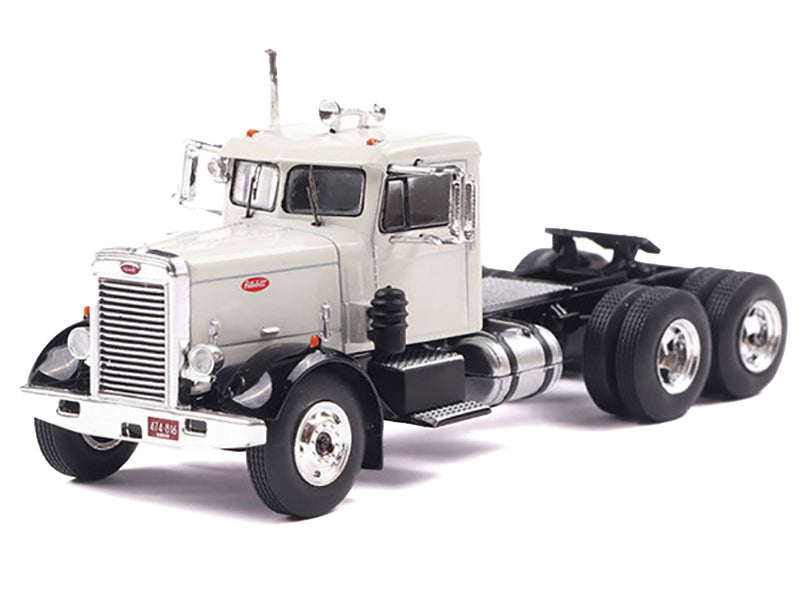 1955 Peterbilt 281 Truck Tractor White 1/64 Diecast Model by IXO Models