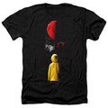 IT Red Balloon Heather Mens T Shirt Black Officially Licensed