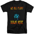 IT We All Float Down Here Mens Tall T Shirt Black Officially Licensed