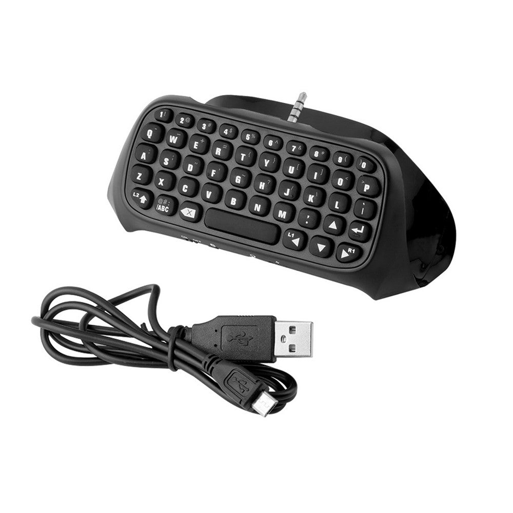 Portable 3.5mm Plug Bluetooth-compatible Keyboard Wireless Mini Keyboard for PS4 Controller