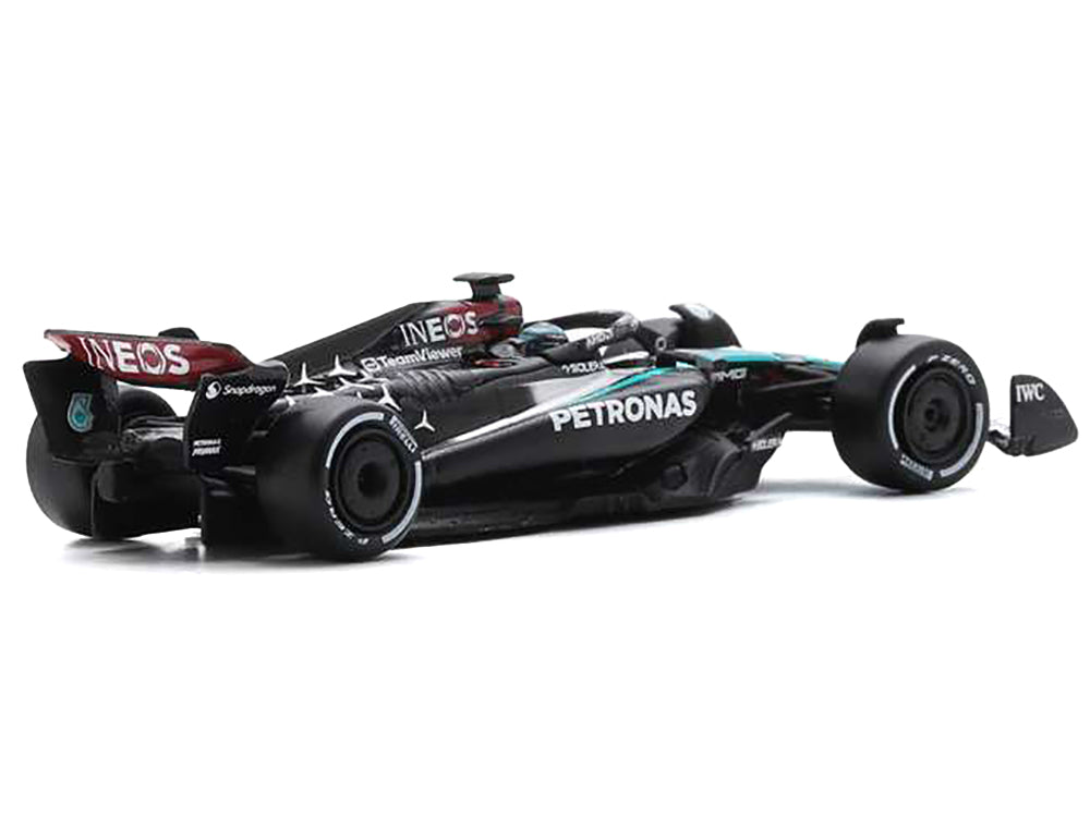 Mercedes-AMG F1 W15 E Performance #63 George Russell "Petronas" Formula One F1 "Bahrain GP" (2024) 1/64 Diecast Model Car by Spark