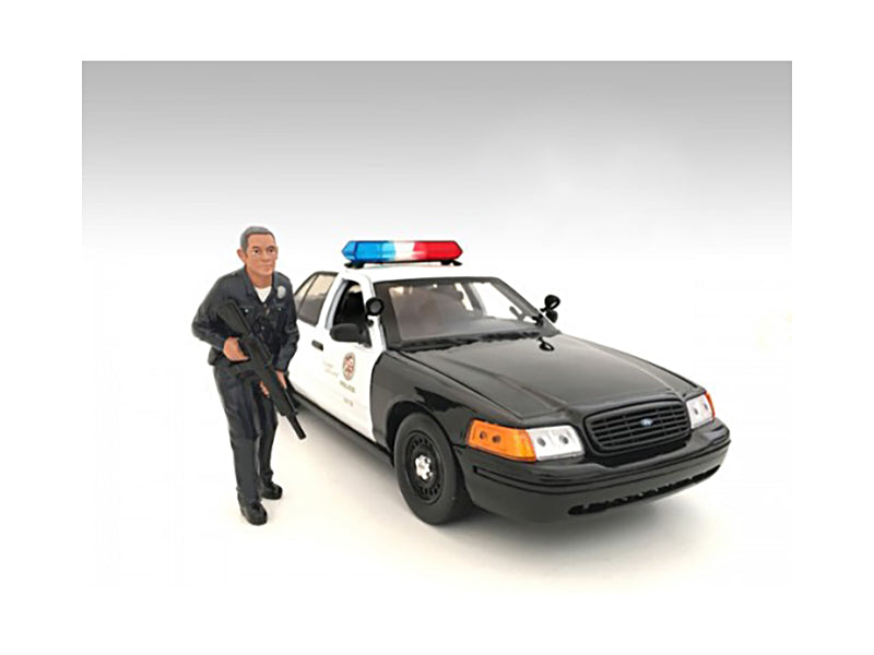 Police Officer II Figure For 1:18 Scale Models by American Diorama