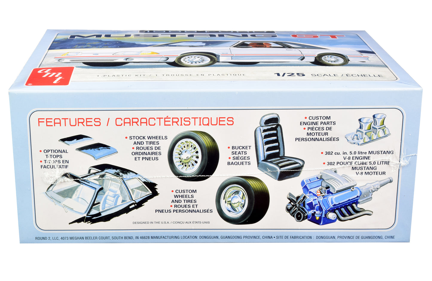 Skill 2 Model Kit 1988 Ford Mustang GT 1/25 Scale Model by AMT