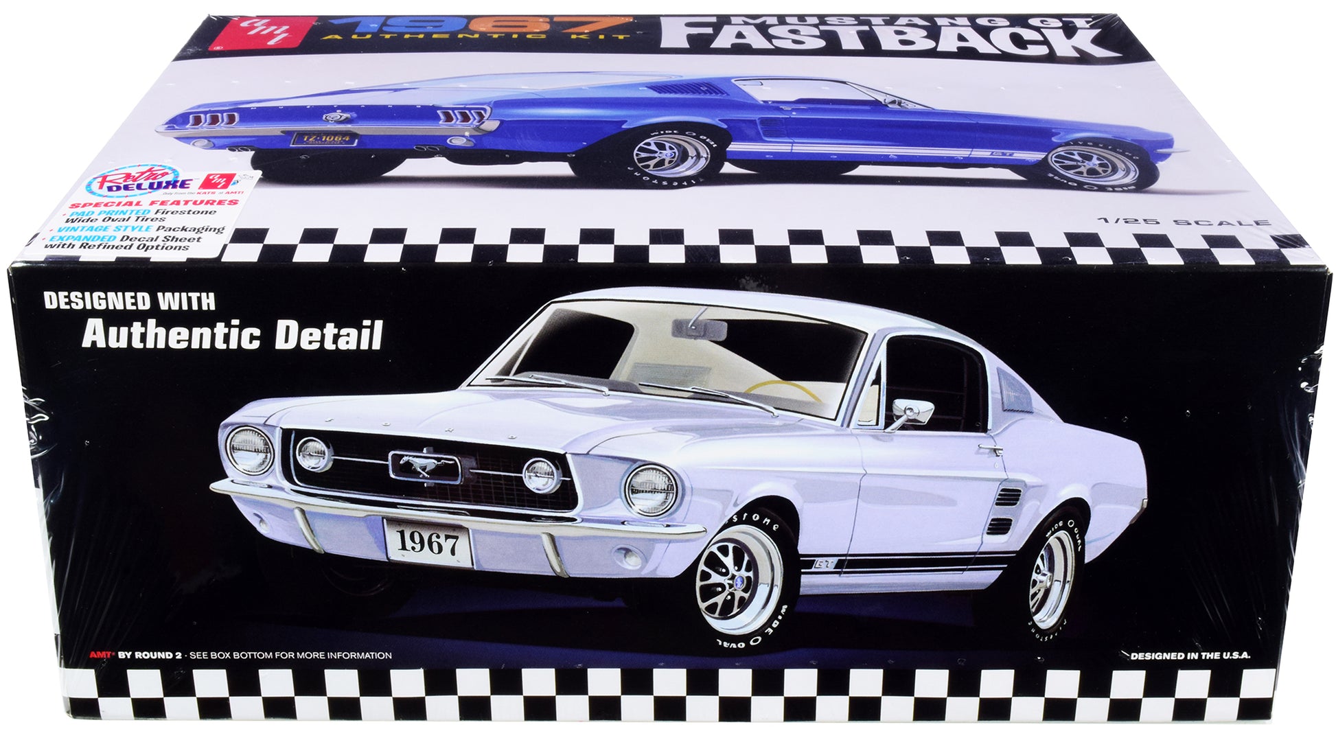 Skill 2 Model Kit 1967 Ford Mustang GT Fastback 1/25 Scale Model by AMT