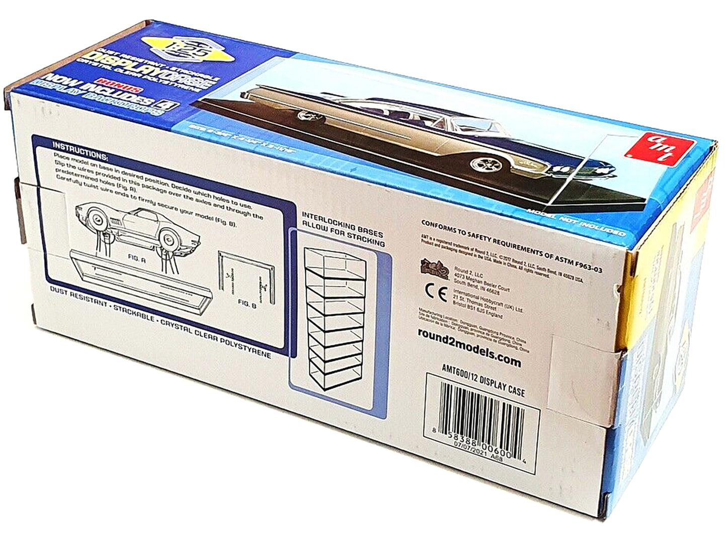 Collectible Display Show Case for 1/24-1/25 Scale Model Cars by AMT