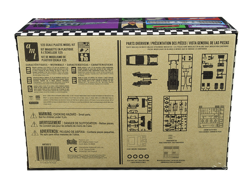 Skill 2 Model Kit 1967 Ford Mustang Shelby GT350 White 1/25 Scale Model by AMT