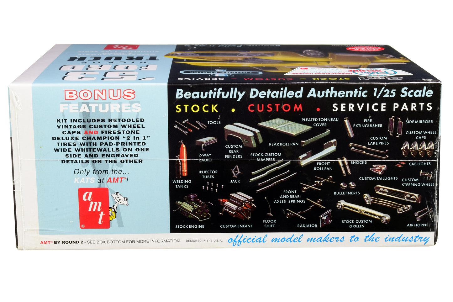 Skill 2 Model Kit 1953 Ford Pickup Truck "Trophy Series" 3 in 1 Kit 1/25 Scale Model by AMT