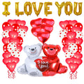 12 Inch Love Printed Balloon 18 Inch Love Hug Bear