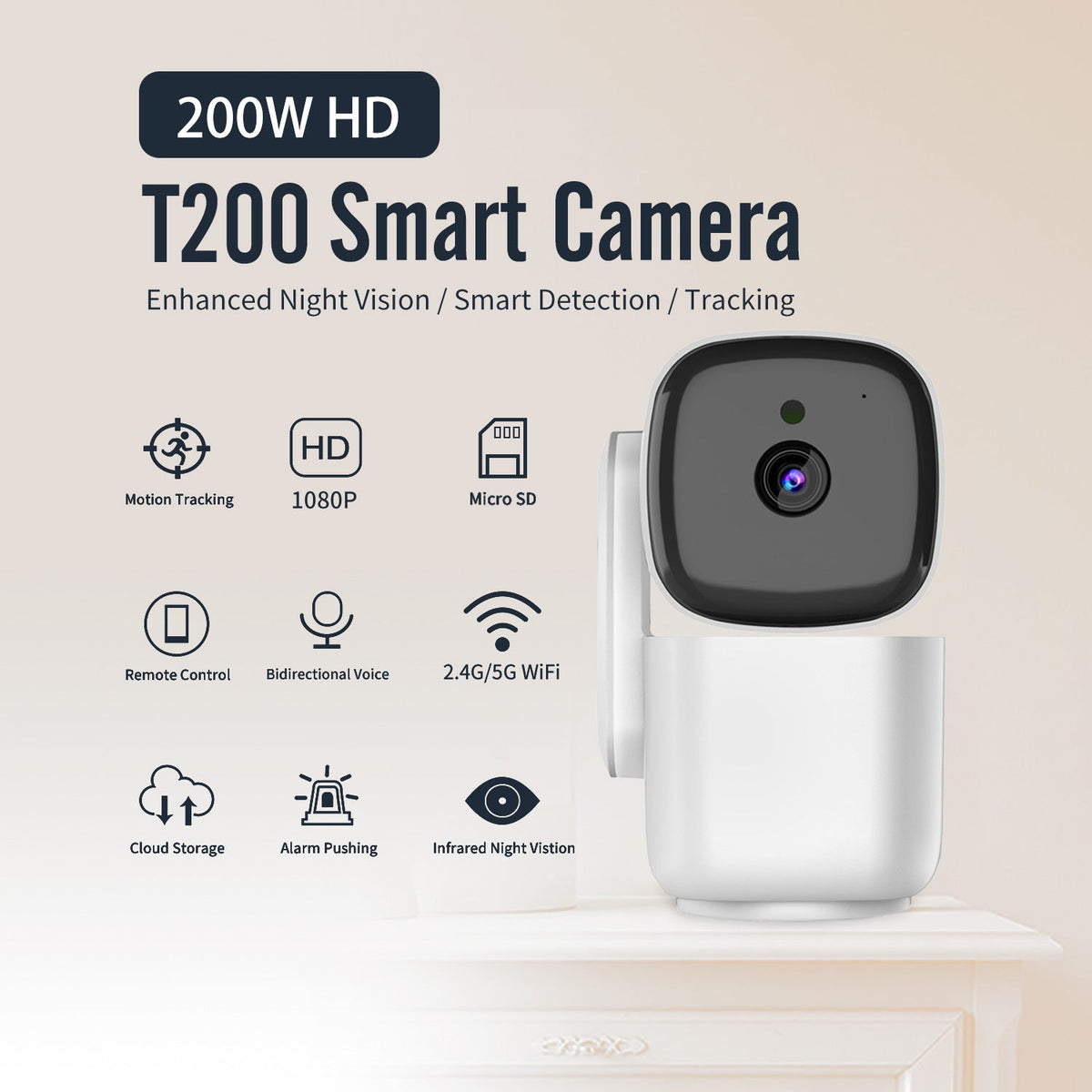PTZ Motion Tracking Night Vision Monitoring