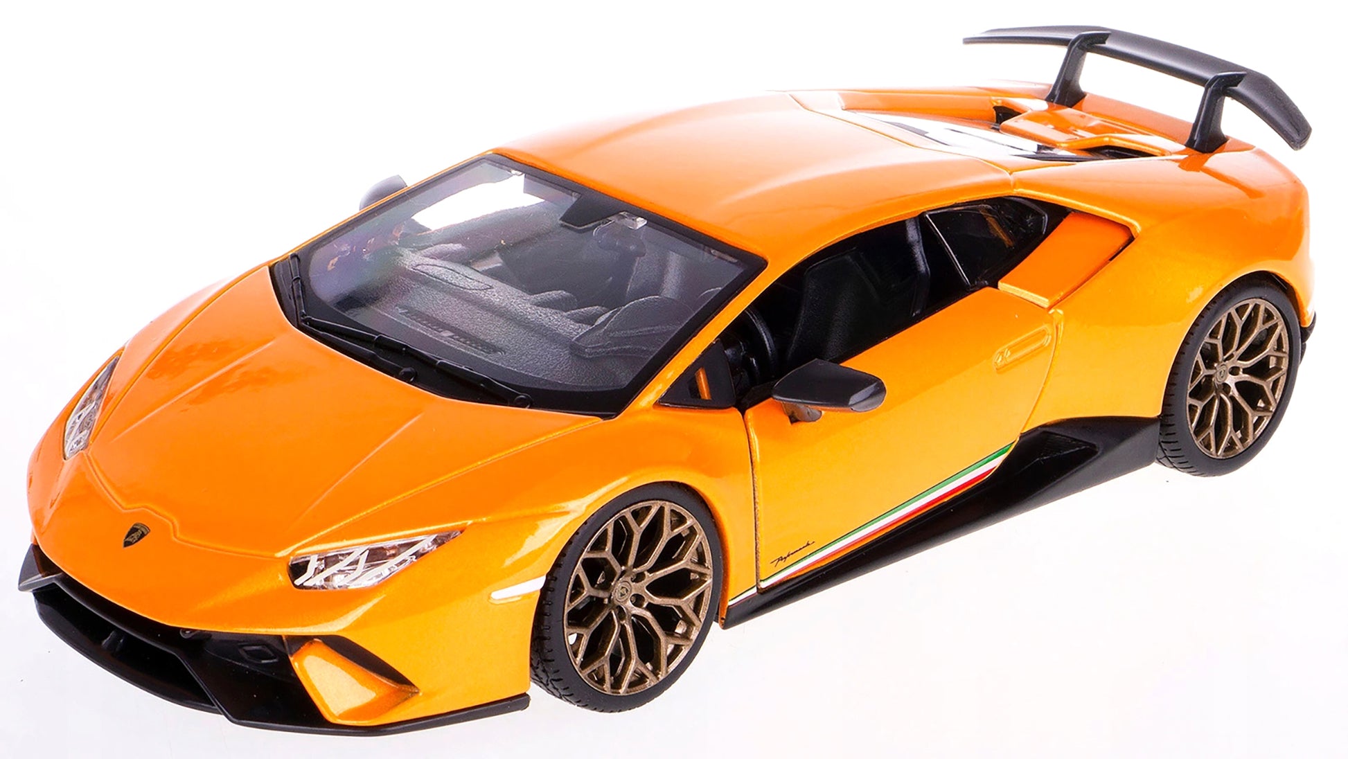 Lamborghini Huracan Performante Orange Metallic 1/24 Diecast Model Car by Bburago