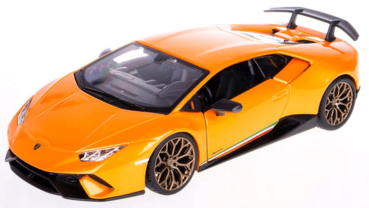 Lamborghini Huracan Performante Orange Metallic 1/24 Diecast Model Car by Bburago