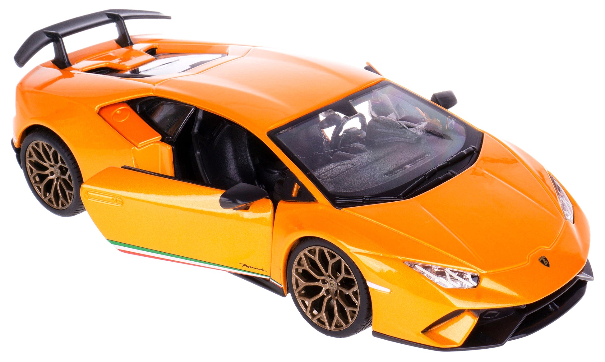 Lamborghini Huracan Performante Orange Metallic 1/24 Diecast Model Car by Bburago