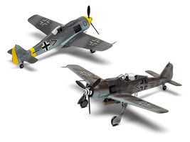 Level 1 Model Kit Focke-Wulf Fw190-A8/F-8 Fighter Aircraft with 2 Scheme Options 1/72 Plastic Model Kit by Airfix