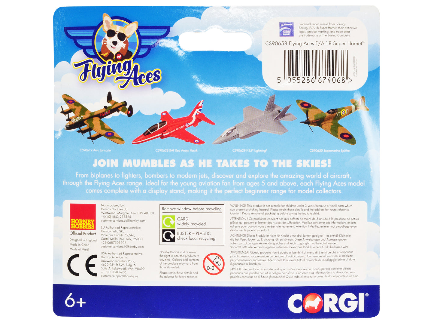 Boeing F/A-18 Super Hornet Fighter Aircraft "USAF" "Flying Aces" Series Diecast Model by Corgi