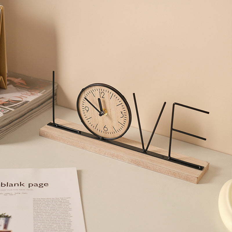 Creative TV Cabinet Decorative Ornaments Table Clock Furnishings