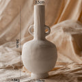 Creative Solitary Style Simple Ceramic Vase Living Room Dry Flower Arrangement Dining Table Bedroom Clay Pot Decoration Ornaments