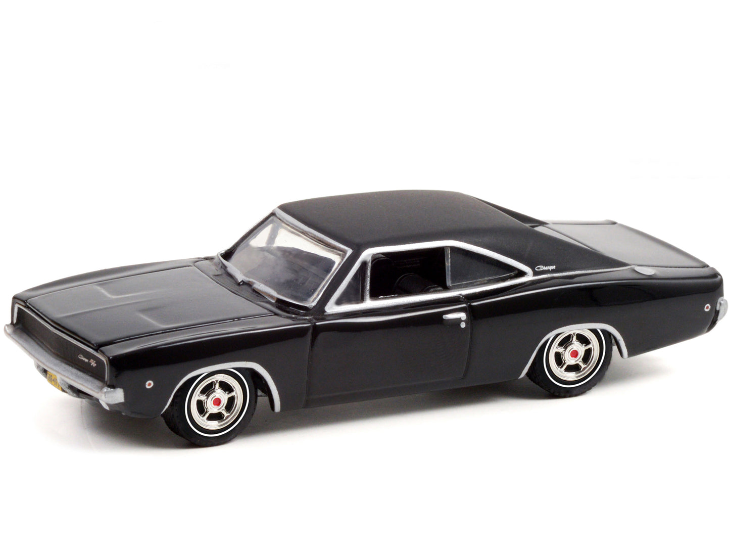 1968 Dodge Charger R/T Gloss Black with Vinyl Black Top "John Wick" (2014) Movie "Hollywood Series" Release 33 1/64 Diecast Model Car by Greenlight