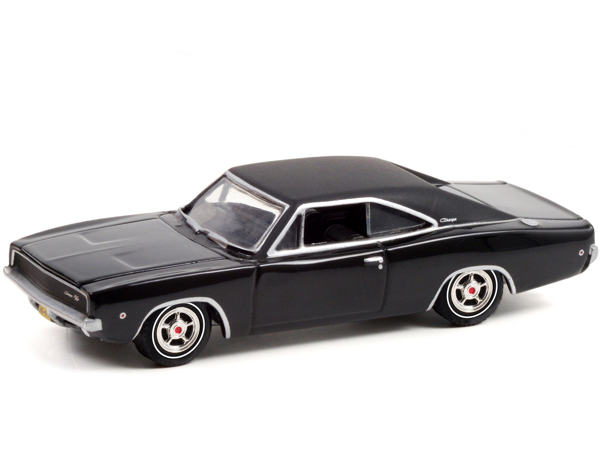 1968 Dodge Charger R/T Gloss Black with Vinyl Black Top "John Wick" (2014) Movie "Hollywood Series" Release 33 1/64 Diecast Model Car by Greenlight