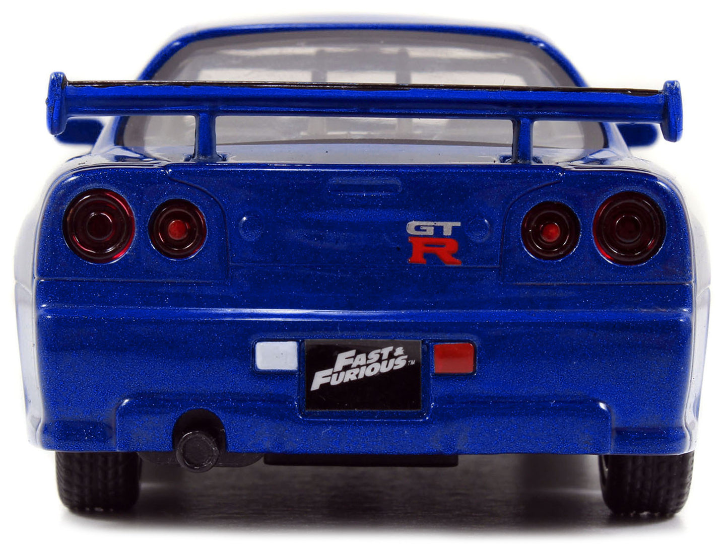 Brian's Nissan Skyline GT-R R34 Blue "Fast & Furious" Movie 1/32 Diecast Car Model by Jada