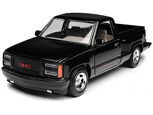 1992 GMC Sierra GT Black Pickup Truck 1/24 Diecast Model by Motormax