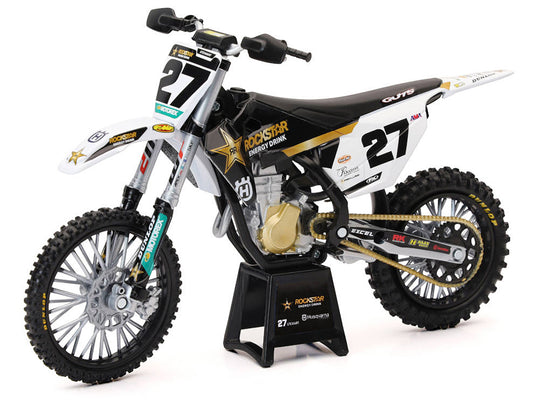 Husqvarna FC450 Motorcycle #27 Malcolm Stewart "Rockstar Energy Drink" 1/12 Diecast Model by New Ray