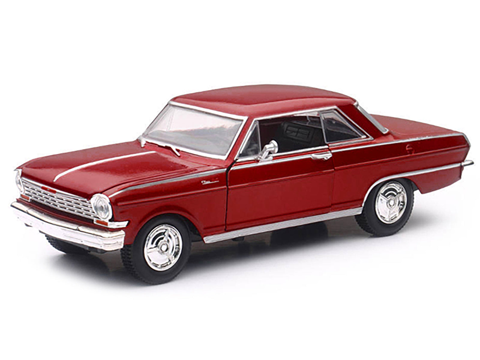 1964 Chevrolet Nova SS Burgundy "Muscle Car Collection" 1/25 Diecast Model Car by New Ray