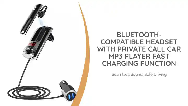 Bluetooth-compatible Headset with Private Call Car MP3 Player Fast Charging Function by@Outfy