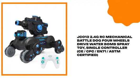 JC013 2.4G RC Mechanical Battle Dog Four Wheels Drive Water Bomb Spray Toy, Single Controller (CE / CPC / EN71 / ASTM Certified) by@Outfy