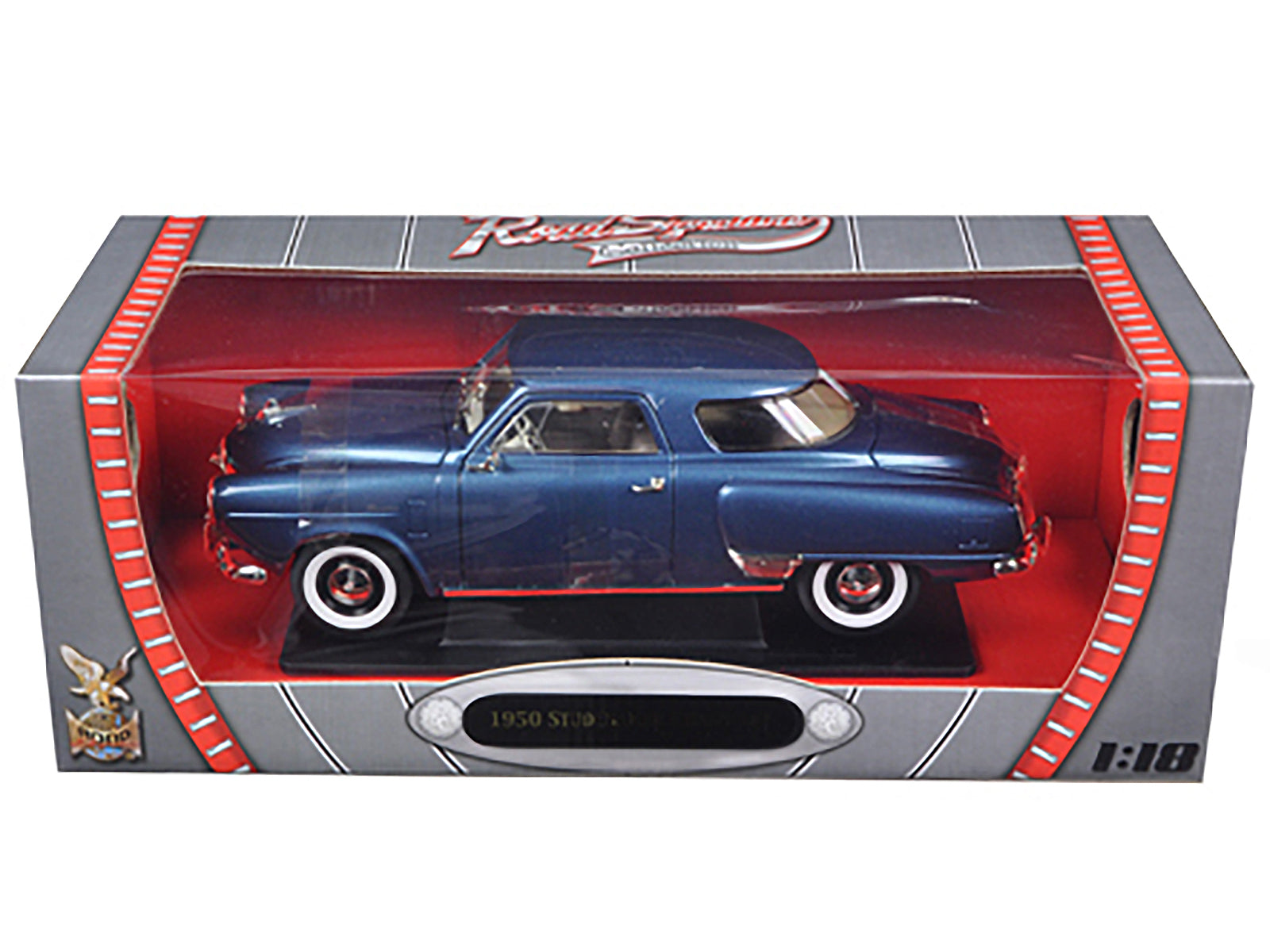 1950 Studebaker Champion Blue Metallic 1/18 Diecast Model Car by Road Signature