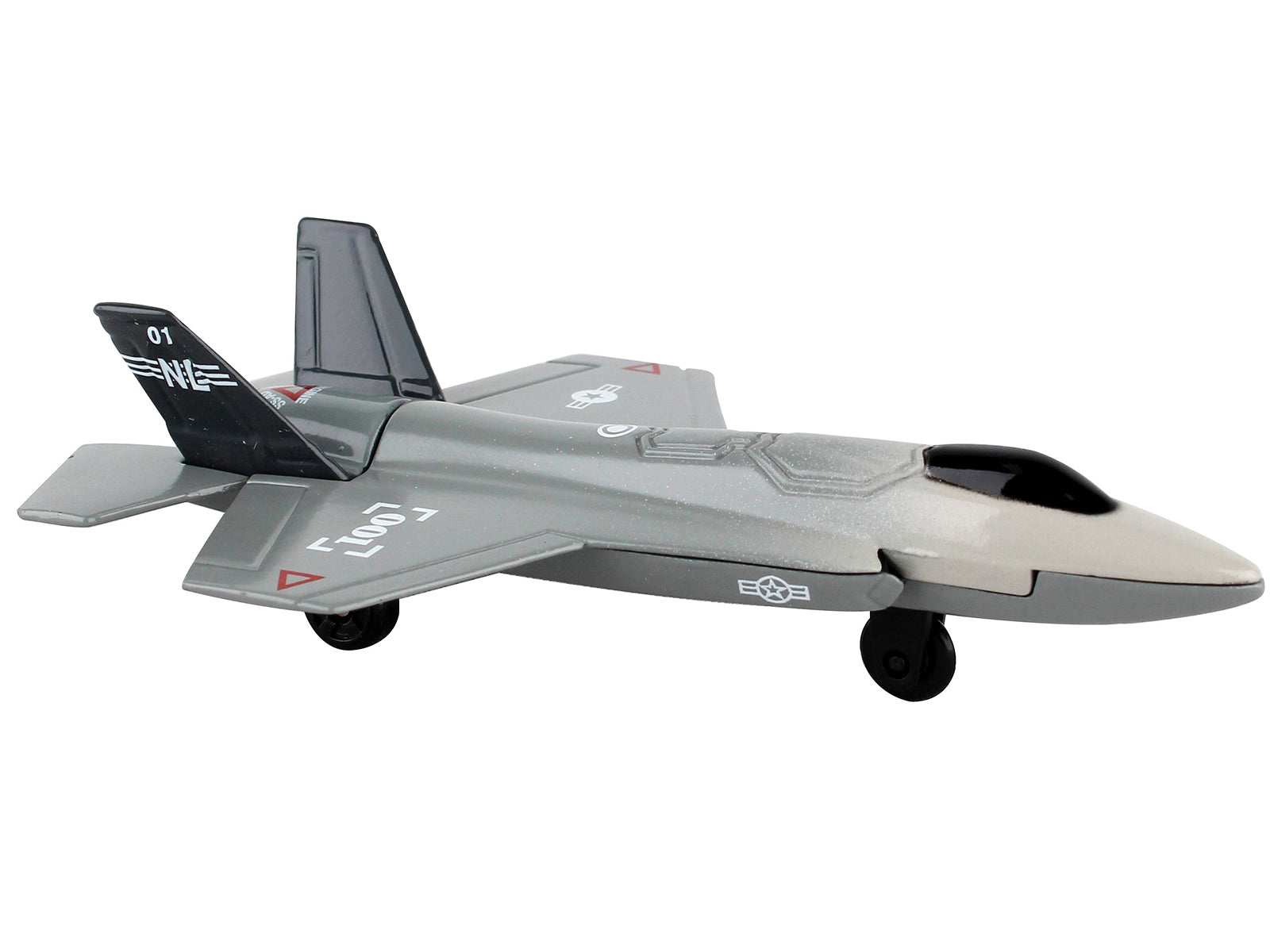 Lockheed Martin F-35 Lightning II Aircraft Gray "Joint Strike Fighter" with Runway Section Diecast Model Airplane by Runway24